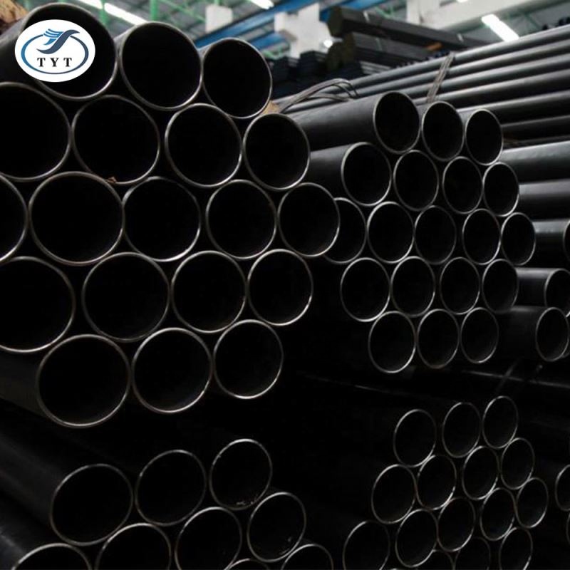 factory price erw carbon black steel pipe