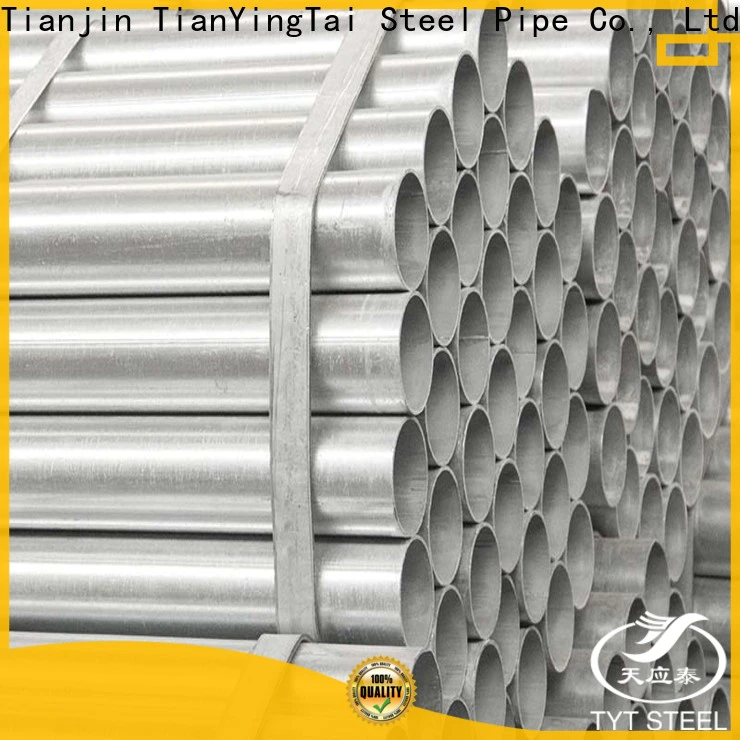 high quality galvanized black steel pipe supply for promotion